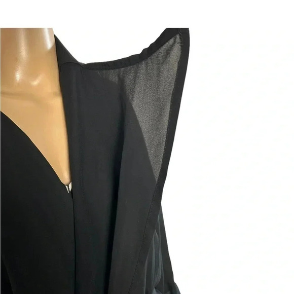 REVAMPED black cardigan,maxi ,sheer,cascading ,whimsigoth, dark romantic,witchy - Picture 15 of 15